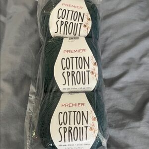 Premier Cotton Sprout Yarn in Deep Blue-Green